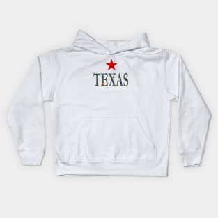 Texas Bluebonnets Word Art - LoneStar State Flowers Kids Hoodie